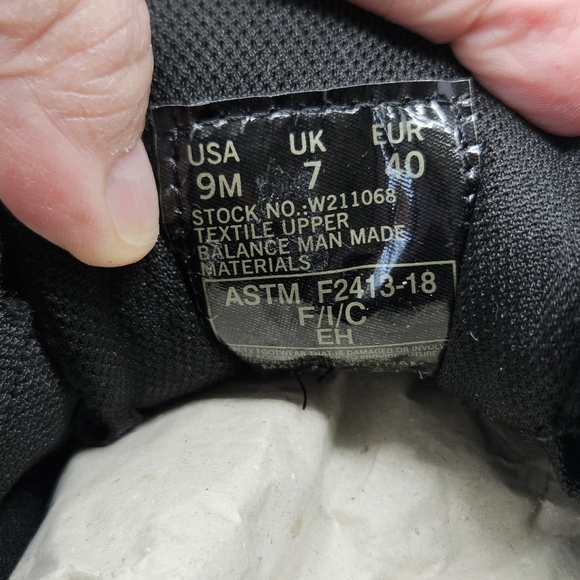 Wolverine Work Sneakers Womens Sz 9M Black Bolt Durashocks Lace Up Carbon Toe - Picture 10 of 12